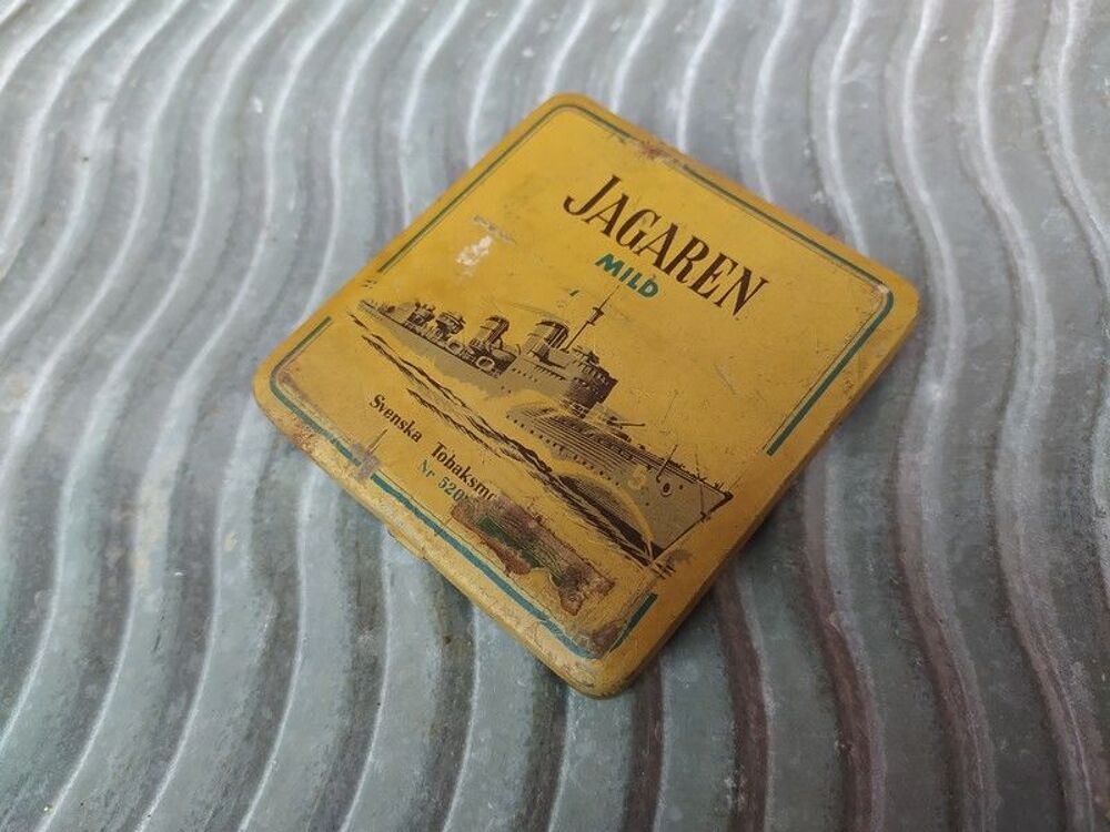 Ancienne Boite Publicitaire Tabac JAGAREN Mild Swedish Tobac 