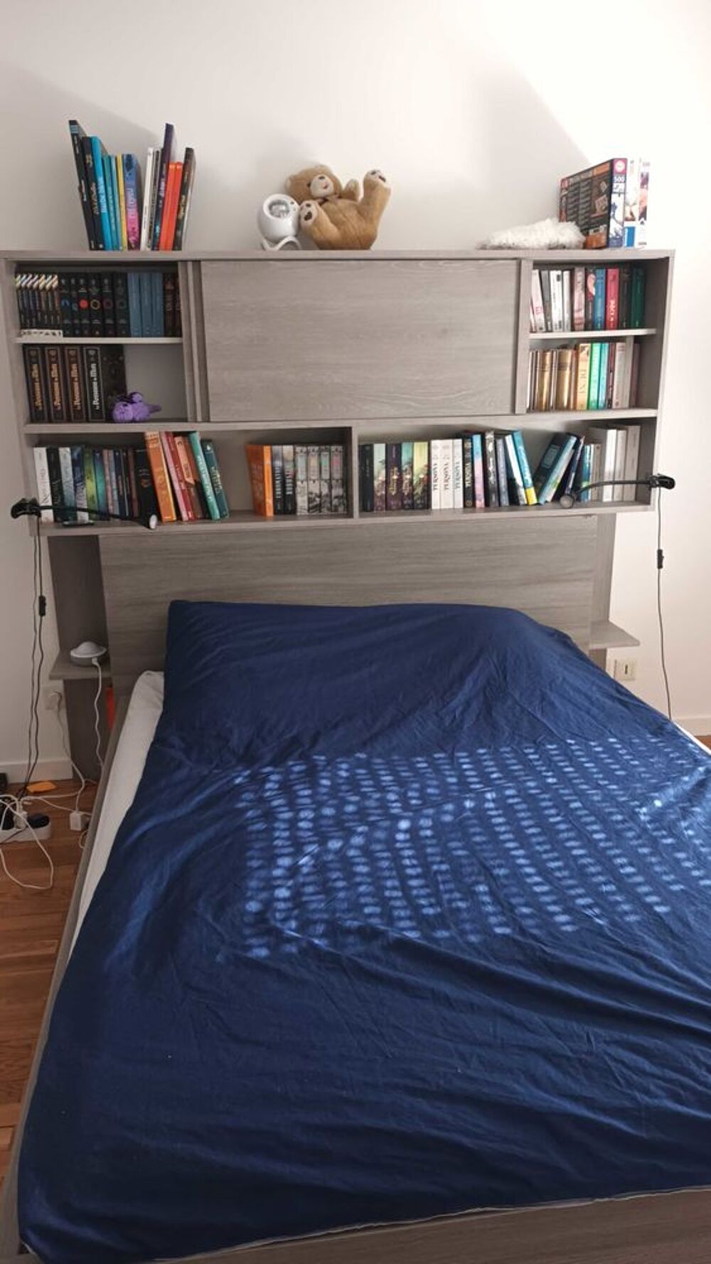 Lit double 140 + matelas + rangements Meubles