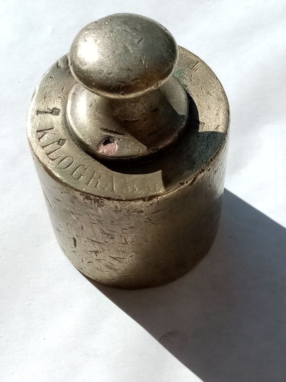 suite &agrave; une fin de collection avec boite de poids laiton 