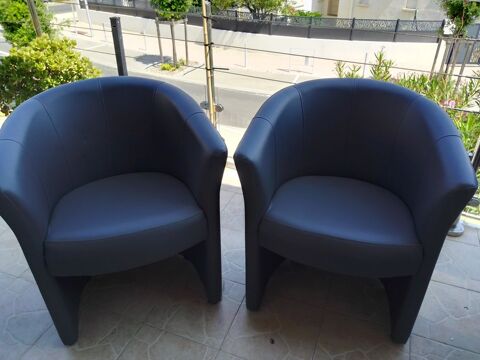 2 fauteuils cabriolet  gris anthracite 
50 Valras-Plage (34)