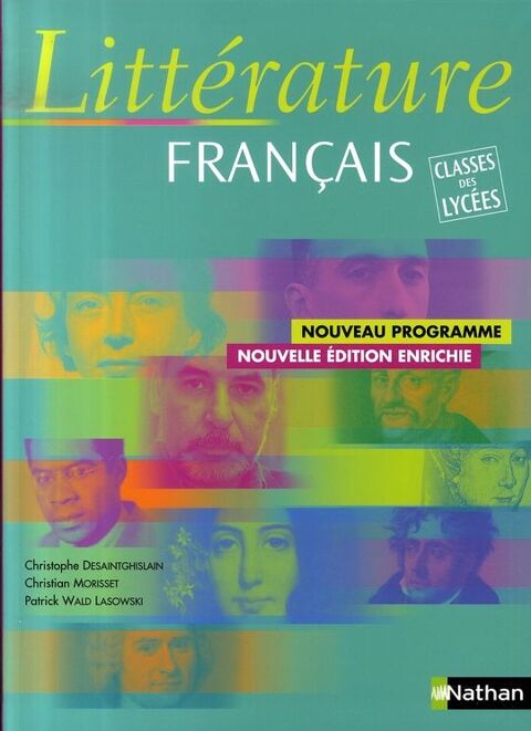 Litt�rature, fran�ais ; classes des lyc�es 1 Roannes-Saint-Mary (15)