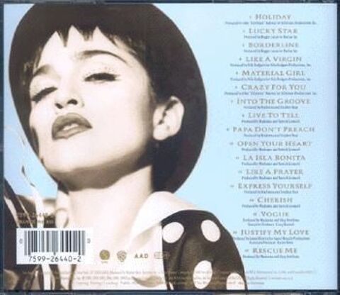 MADONNA,  THE IMMACULATE COLLECTION 2 Lassay-les-Ch�teaux (53)