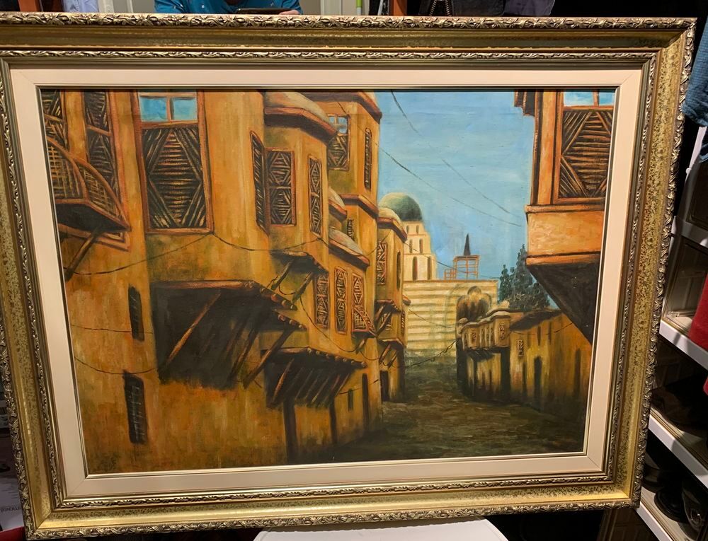 Tableau de peinture &agrave; l'huile 