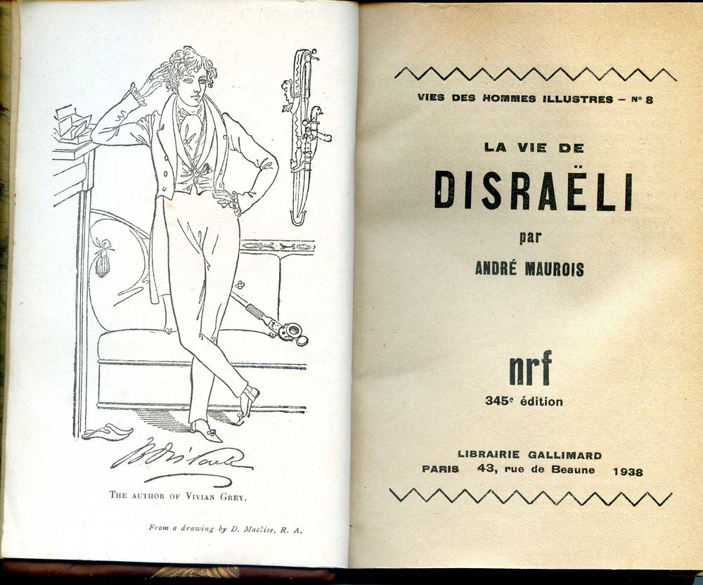 La vie de Disra&euml;li - Andr&eacute; Maurois, Livres et BD