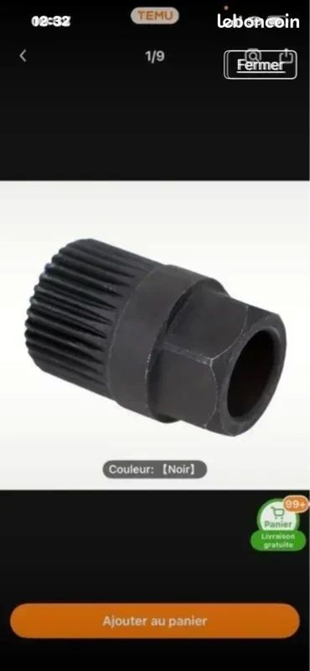 Outil pour retirer la poulie de d&eacute;ratisation de l'alternateu Bricolage