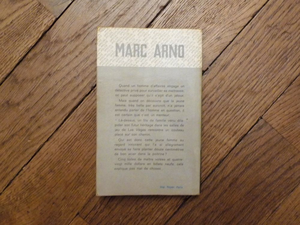 Un Pigeon Chasse L'Autre- Marc Arno- Fleuve Noir Livres et BD