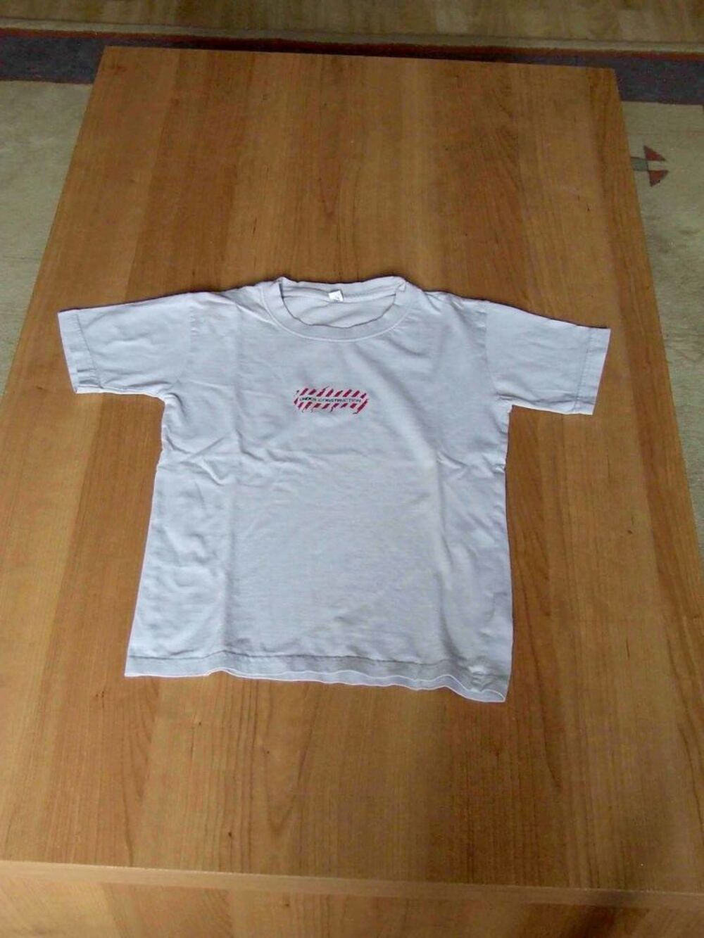 02 Tee-shirt manches courtes, Gris clair, 10&nbsp;ans, TBE Vêtements enfants