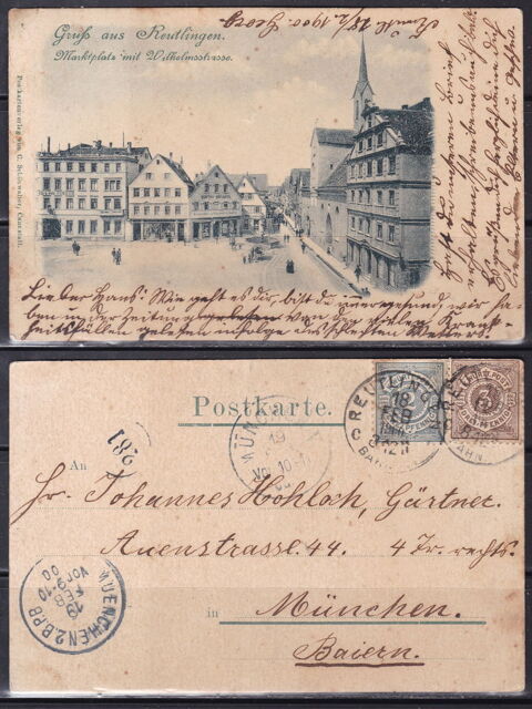 Timbres-Cartes Postales-CPA-ALLEMAGNE-Reutlingen-Marktplatz- 10 Lyon 5 (69)