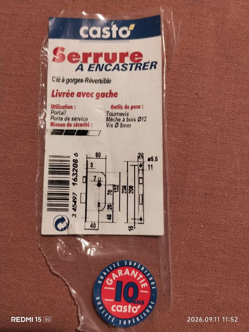 S&eacute;rrures de Porte et Pomelles Bricolage