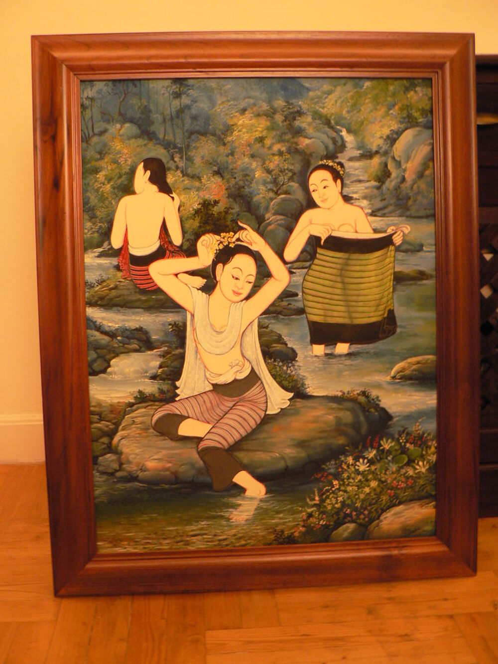 Tableau baigneuses thailande Décoration