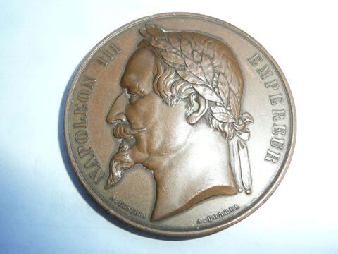 Médaille Napoléon III  en Cuivre année1869 48 Bordeaux (33)