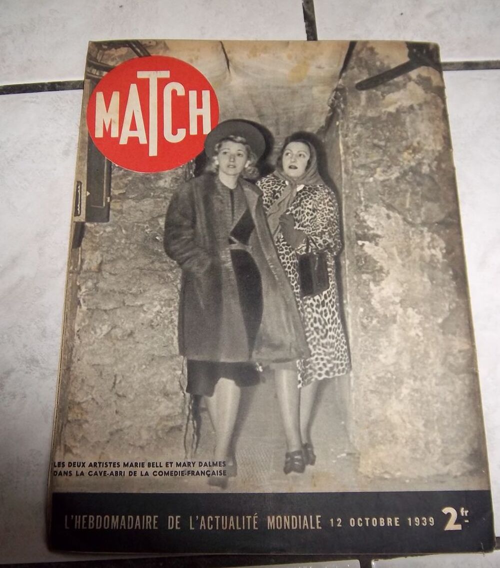 Magazine Match n&deg; 67 12 octobre 1939 Livres et BD