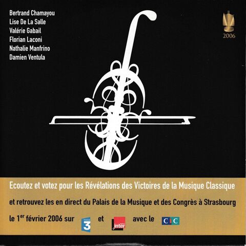 CD      Révélations Victoires Musique Classique      2006 3 Antony (92)