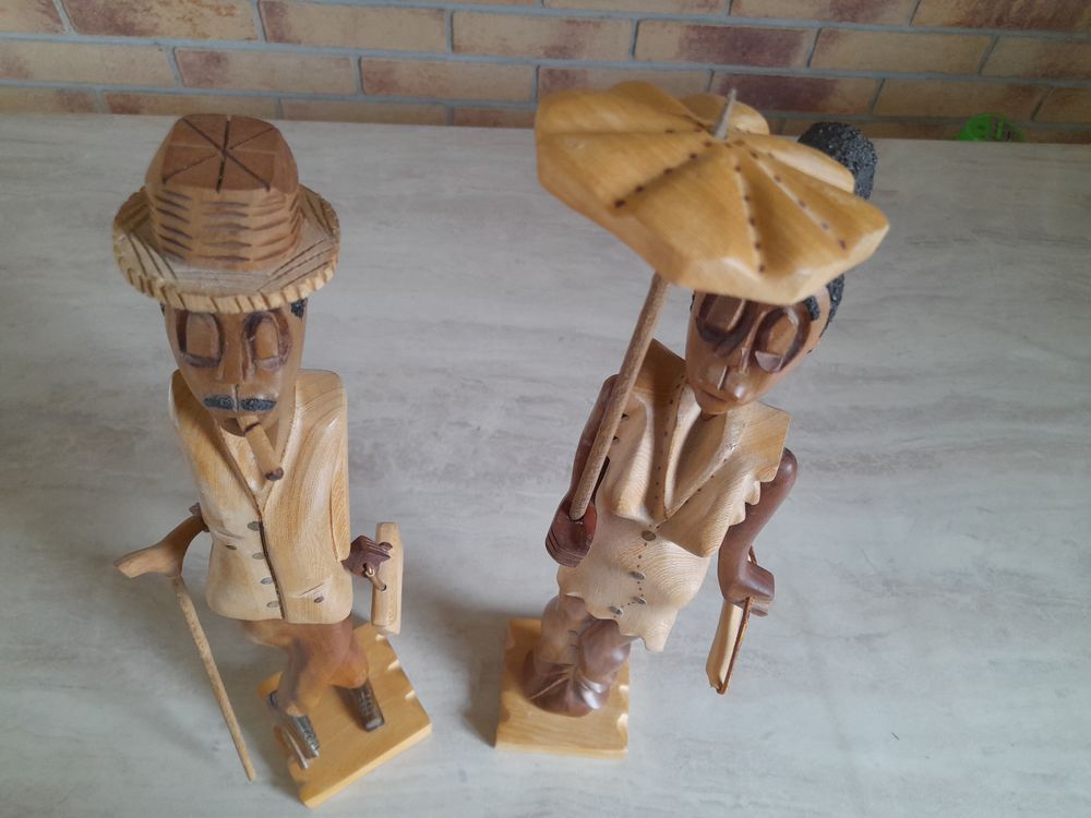 COUPLE CUBAIN en BOIS Décoration