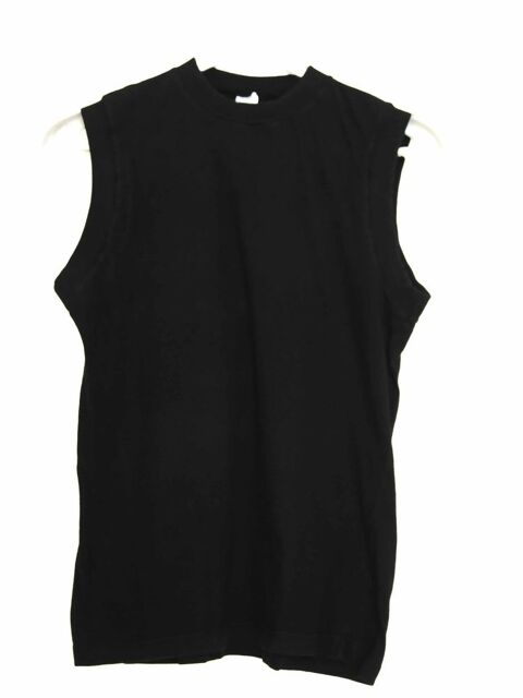 Tee-shirt sans manches, col rond, Noir, Taille M, TBE 3 Bagnolet (93)