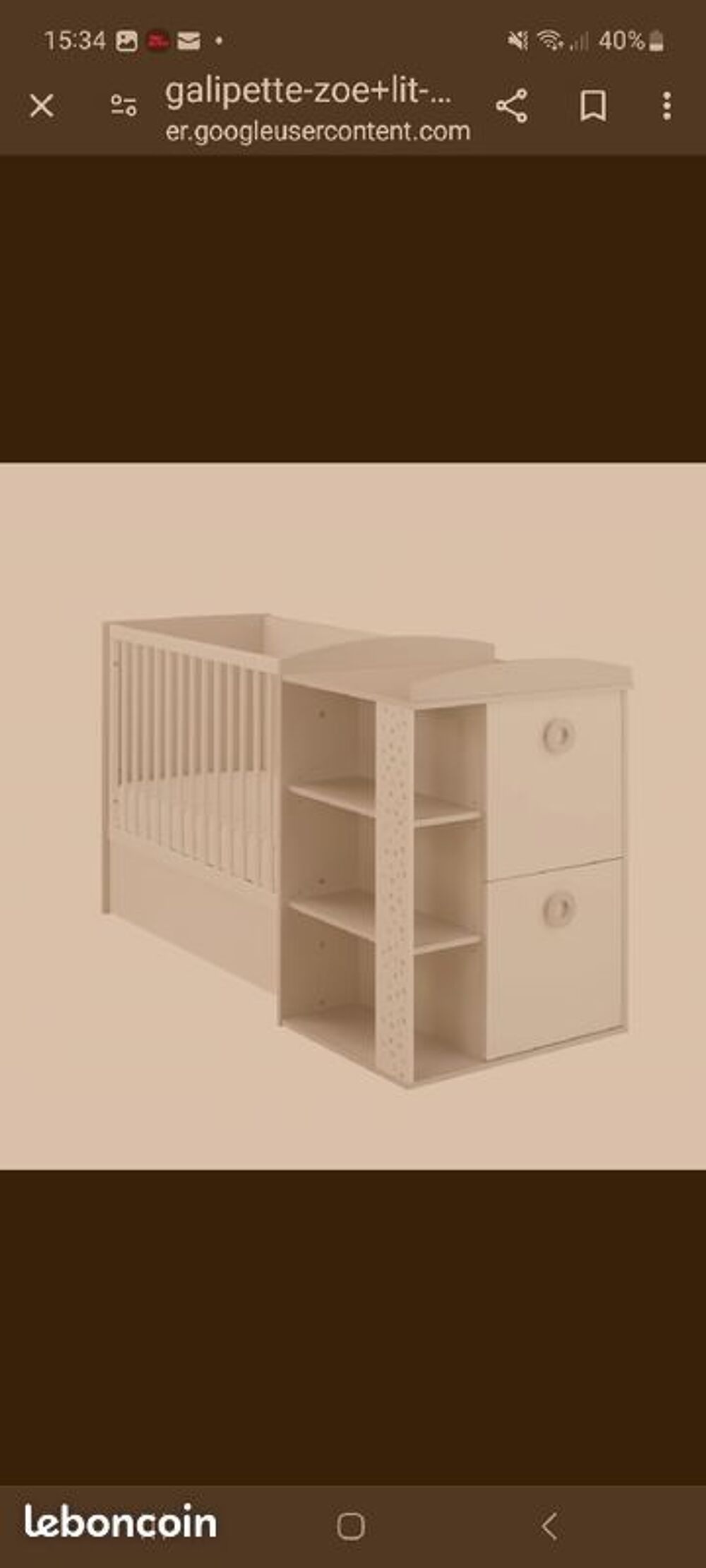 Chambre compl&egrave;te b&eacute;b&eacute; Galipette Zo&eacute; (Meubles &eacute;volutifs) Mobilier enfants