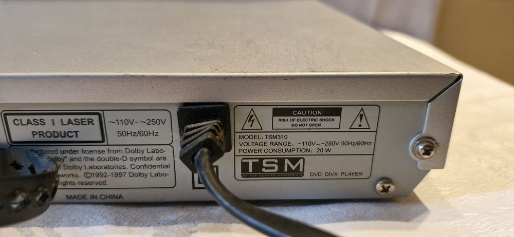 Lecteur DVD/CD audio TSM mod&egrave;le TSM310
Photos/Video/TV
