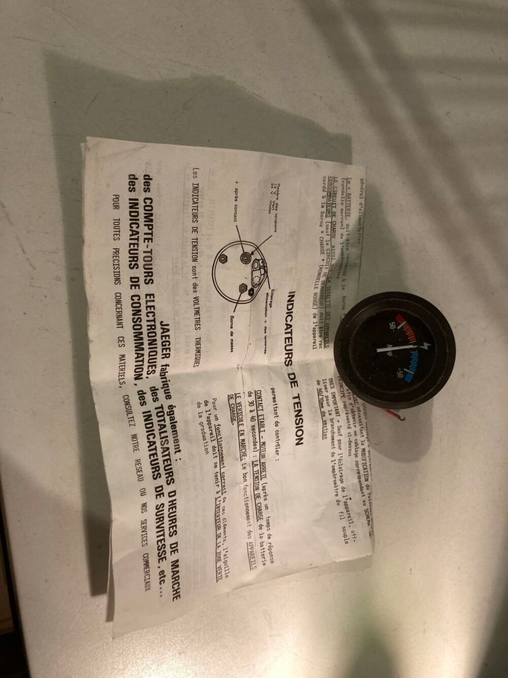   Indicateur de tension volts 