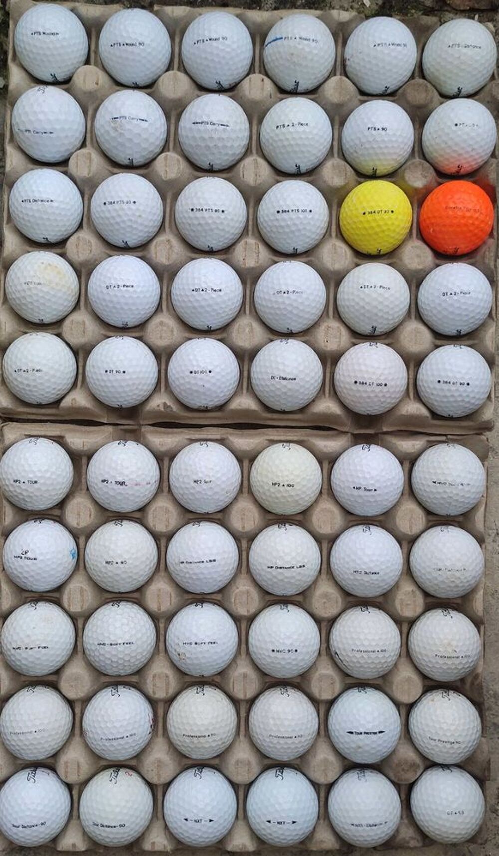 60 Balles de Golf Titleist Pts, DT, HP, HVC, Professional Sports