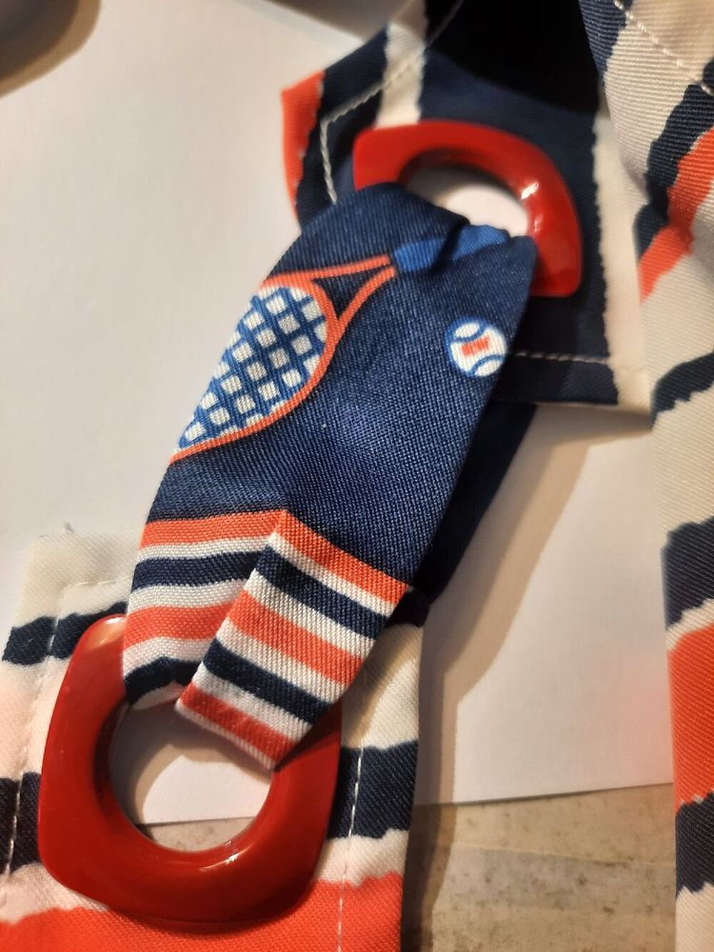 TOP RIVER WOODS RAYE-MARINE-BLANC-ROUGE-R&eacute;f.TOP-008 V�tements