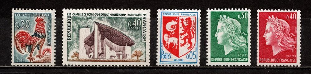 Timbres de roulette (1) N&deg; rouge, tous** et superbes 