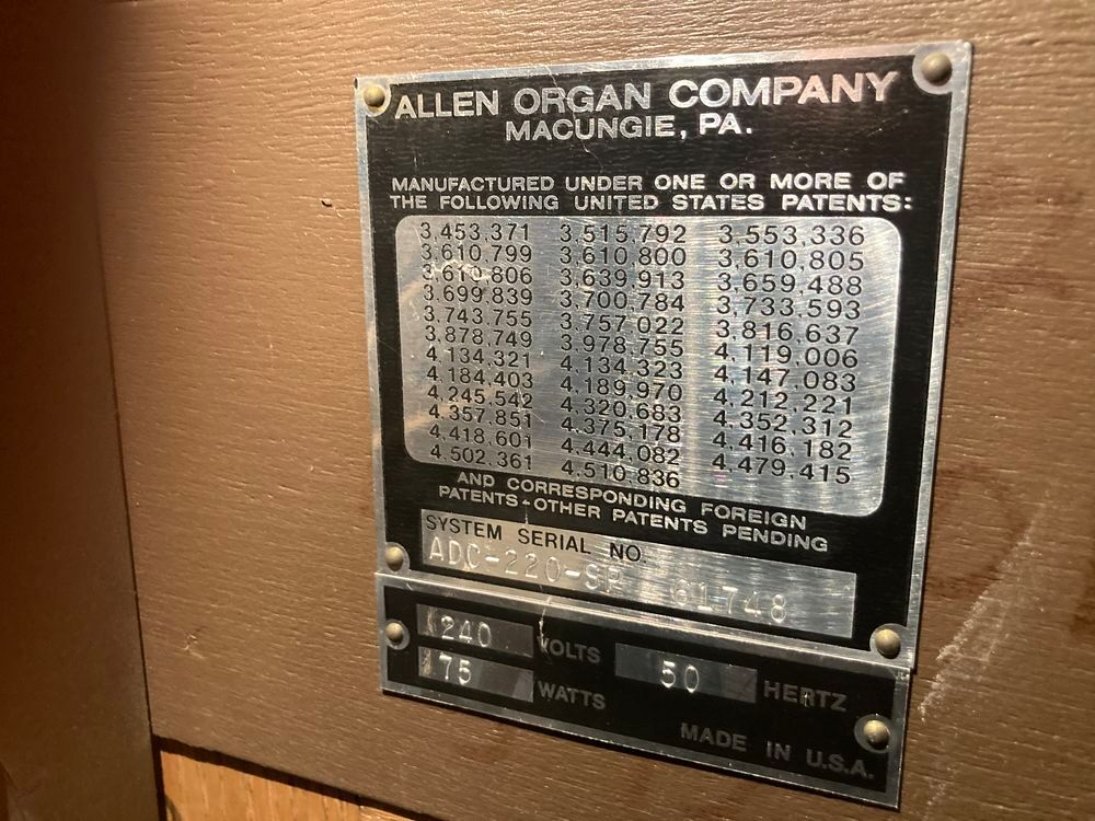 Orgue Allen ADC 220 Digital Instruments de musique
