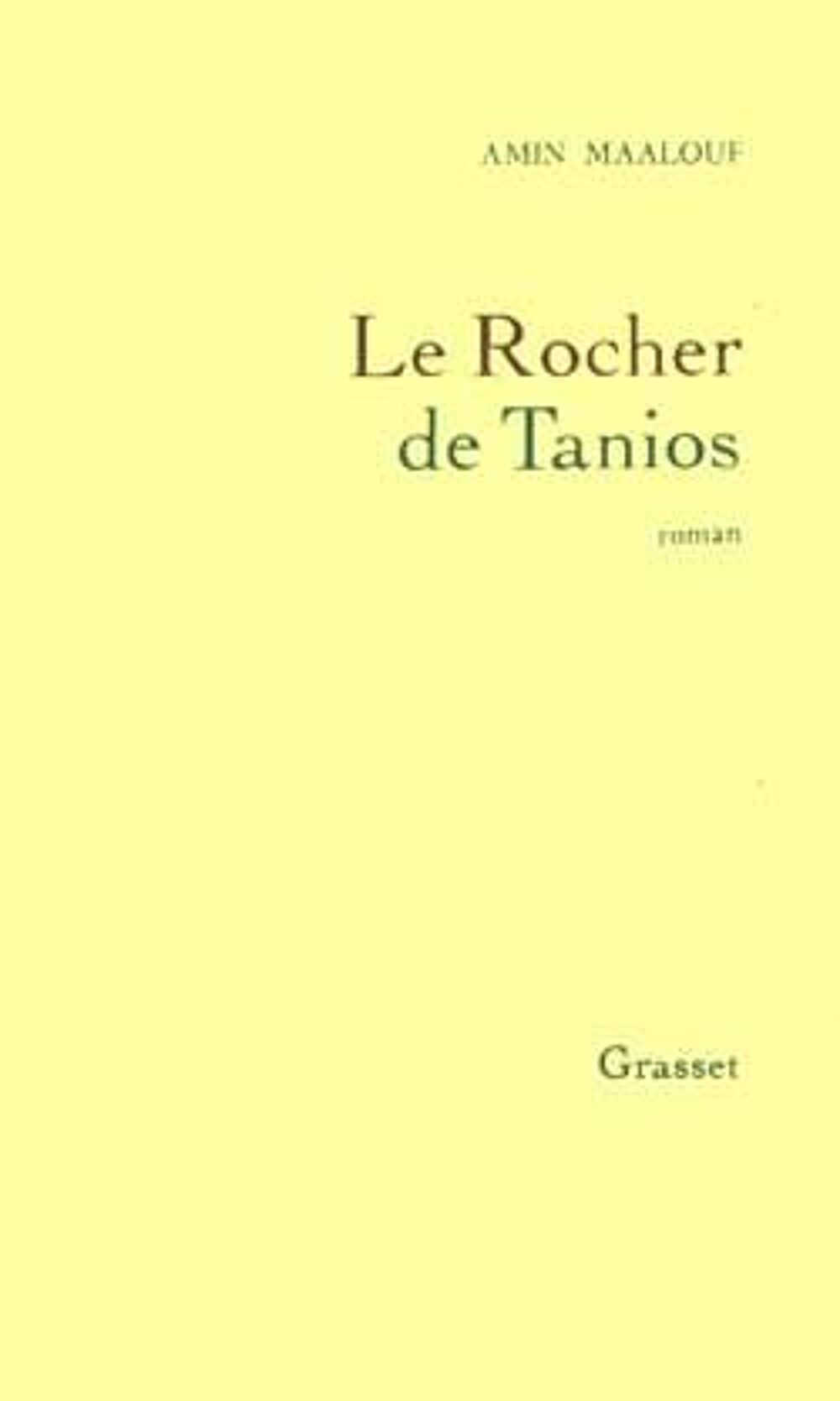 Le rocher de Tanios - Amin Maalouf, Livres et BD