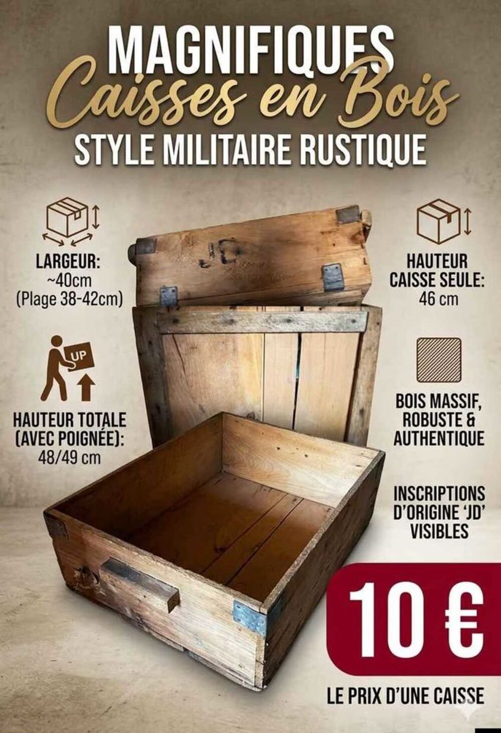 Caisse en bois Décoration