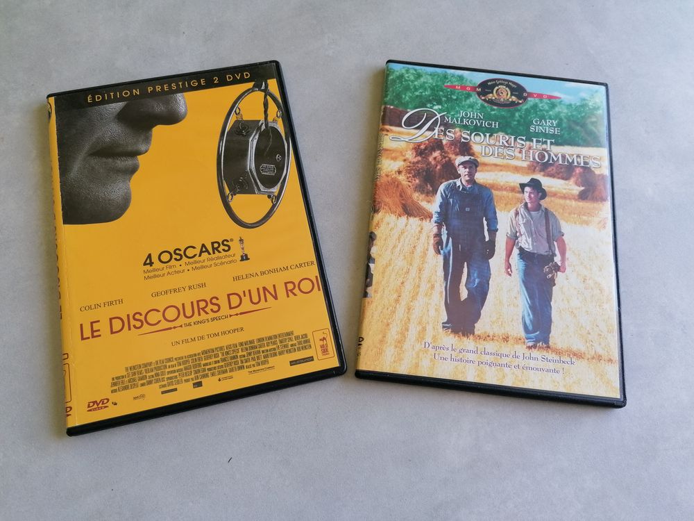 Le discours d'un Roi et des Souris et des Hommes DVD et blu-ray