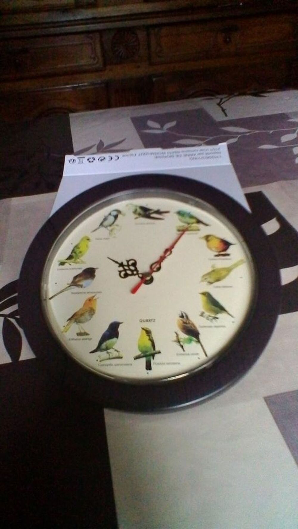 Horloge chants d'oiseaux neuf Décoration