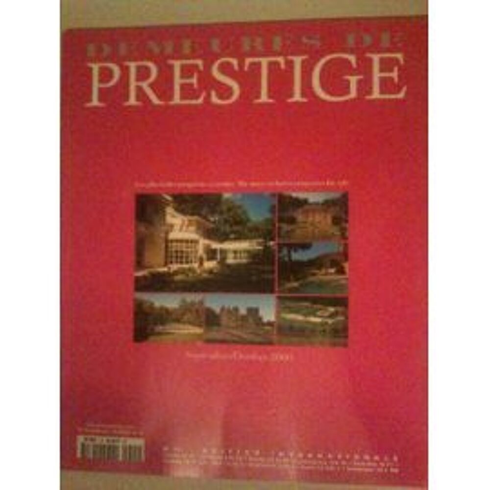 Demeures de Prestige, Ed. internationale Revue immo bilingue Livres et BD