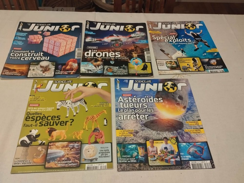 Lot de 5 Science &amp; Vie junior de 2015 Livres et BD