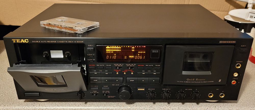 TEAC W-6000R, Platine double cassette Audio et hifi