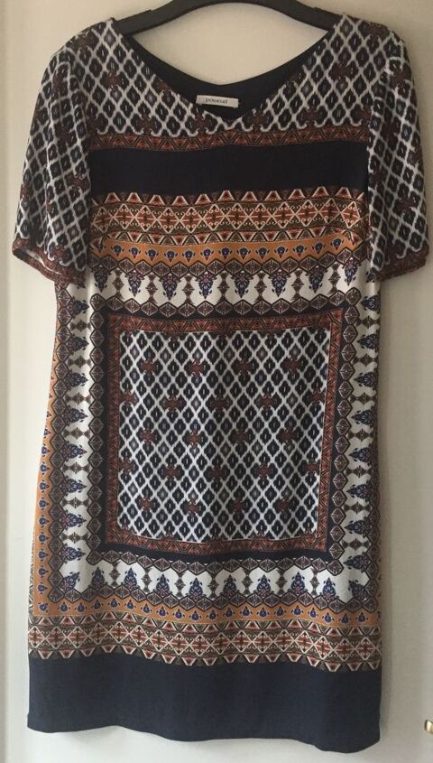 Robe Imprim�e manches courtes PROMOD Taille 36 10 Jou�-l�s-Tours (37)