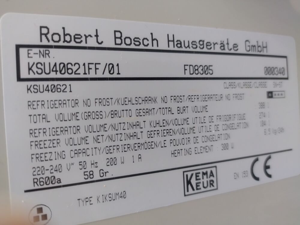 R&eacute;frig&eacute;rateur BOSCH Electroménager