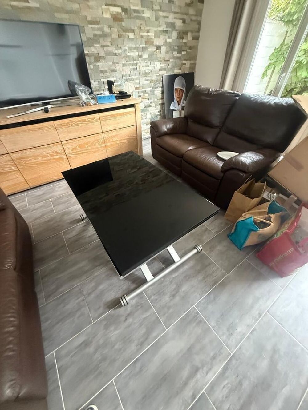 table basse multiposition verre Meubles