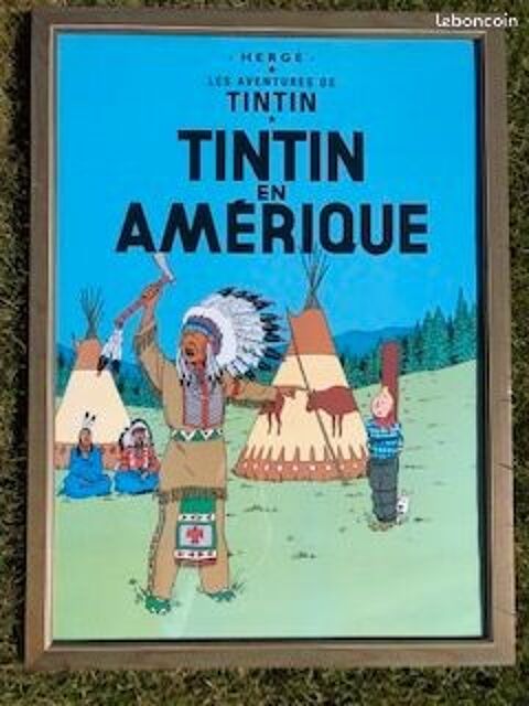 Cadre Collector  TINTIN en Amérique  29 Boulogne-sur-Mer (62)