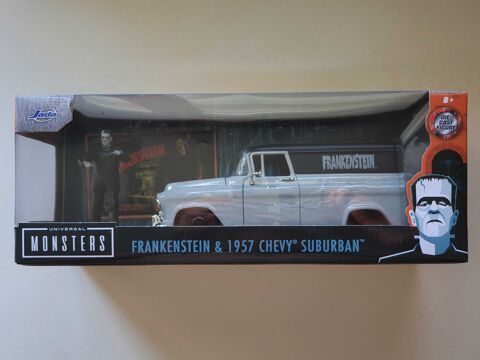 Frankenstein et Chevrolet Suburban 1957. Universal Monsters. Jada Toys 1/24. 29 Saint-Valrien (89)