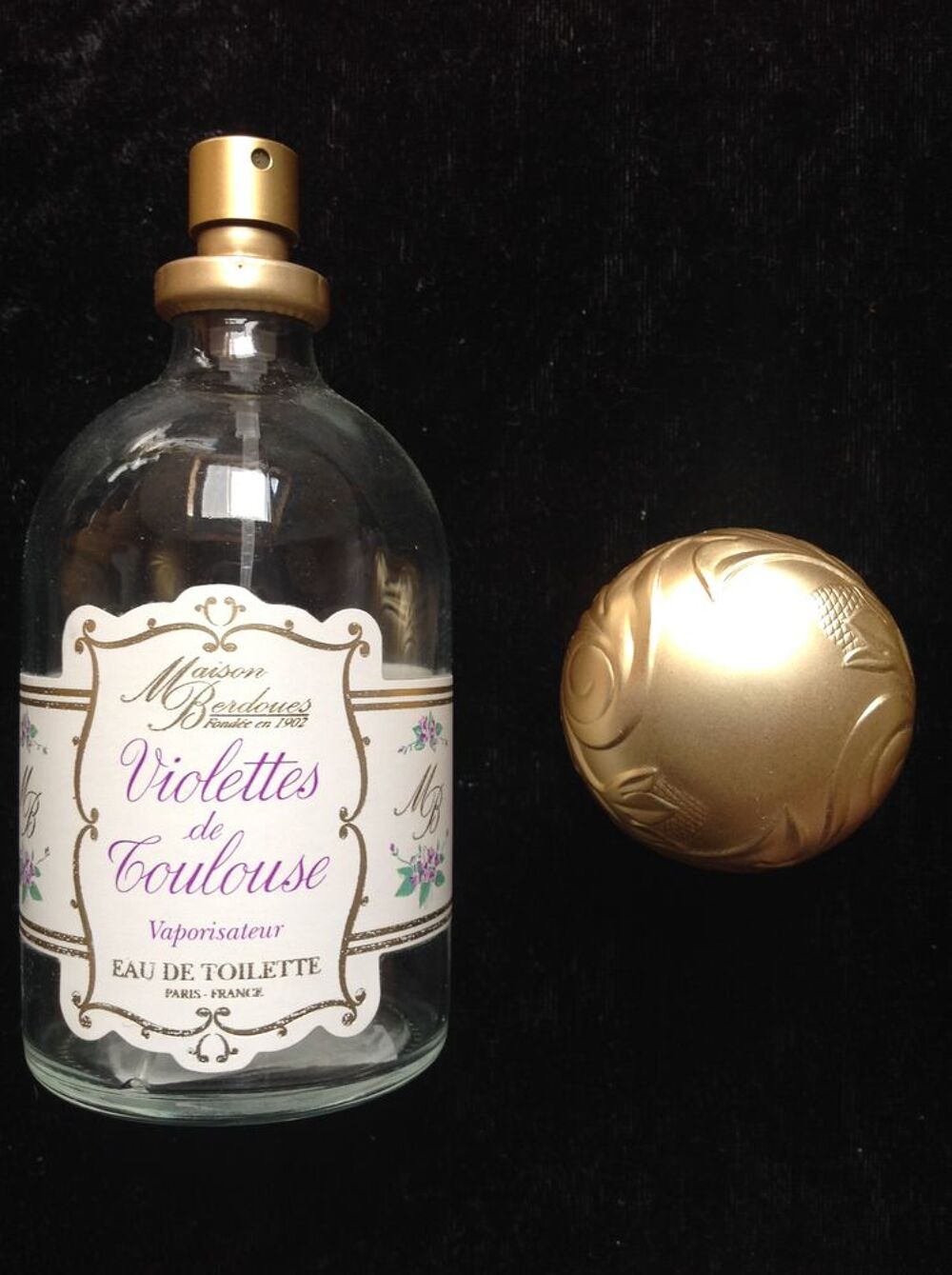 FLACON DE PARFUM VIDE VIOLETTES DE TOULOUSE Envoi Possible
