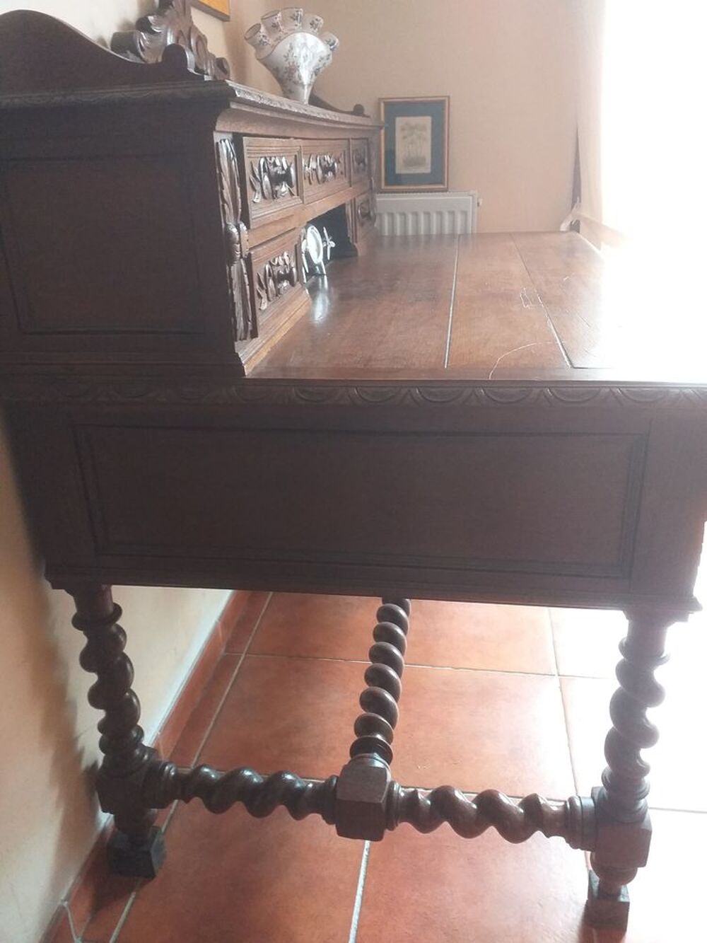 Bureau ancien style Louis XIII Meubles