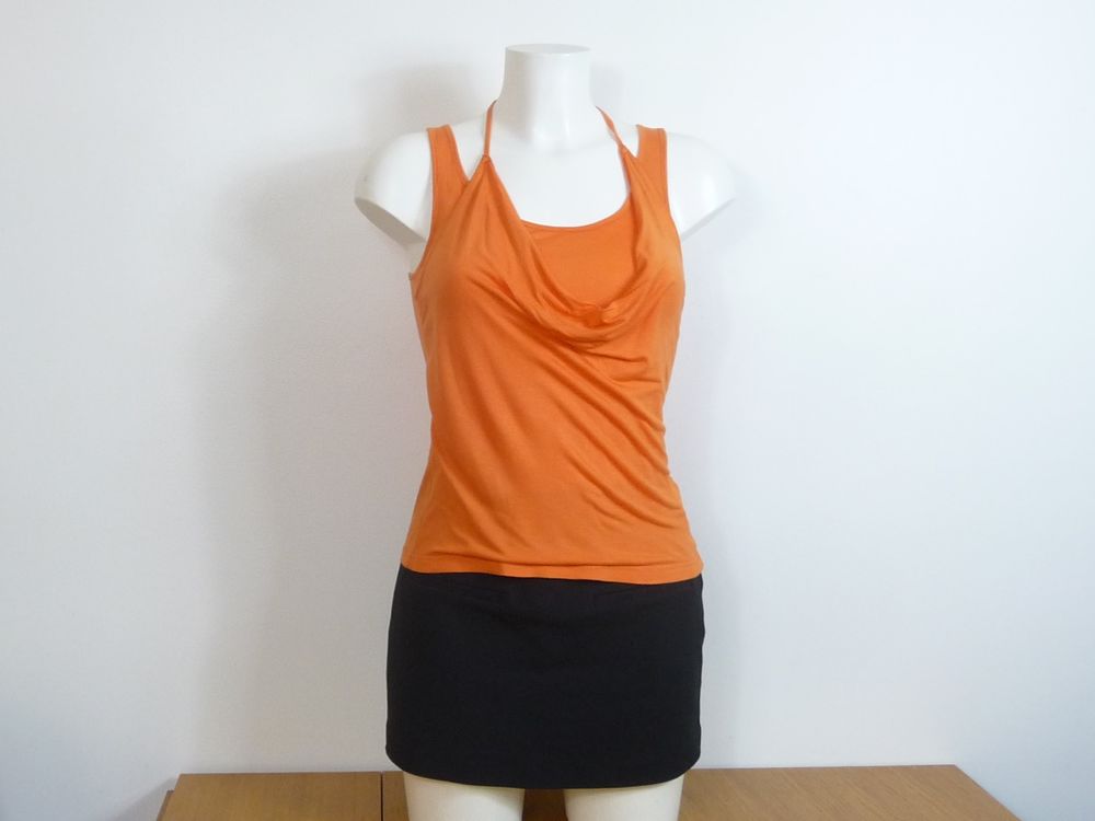 Double Top/ Tee Shirt Orange &agrave; Bretelles- La Redoute Vêtements