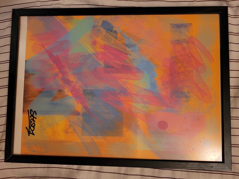 Tableau reproduction originale artiste steso primo 