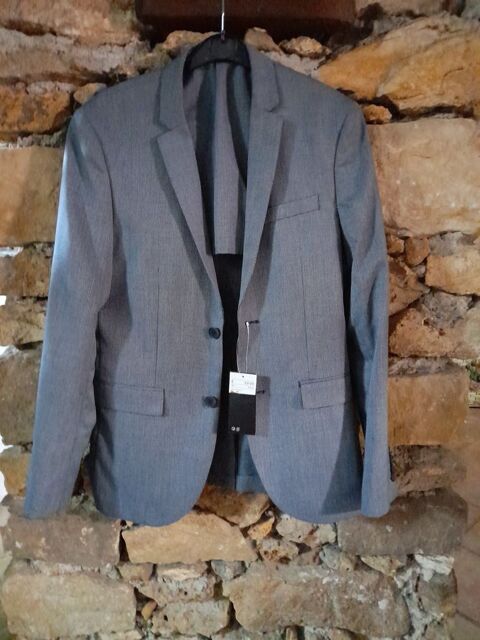 veste homme style vichy bleu taille 44 15 Moisenay (77)