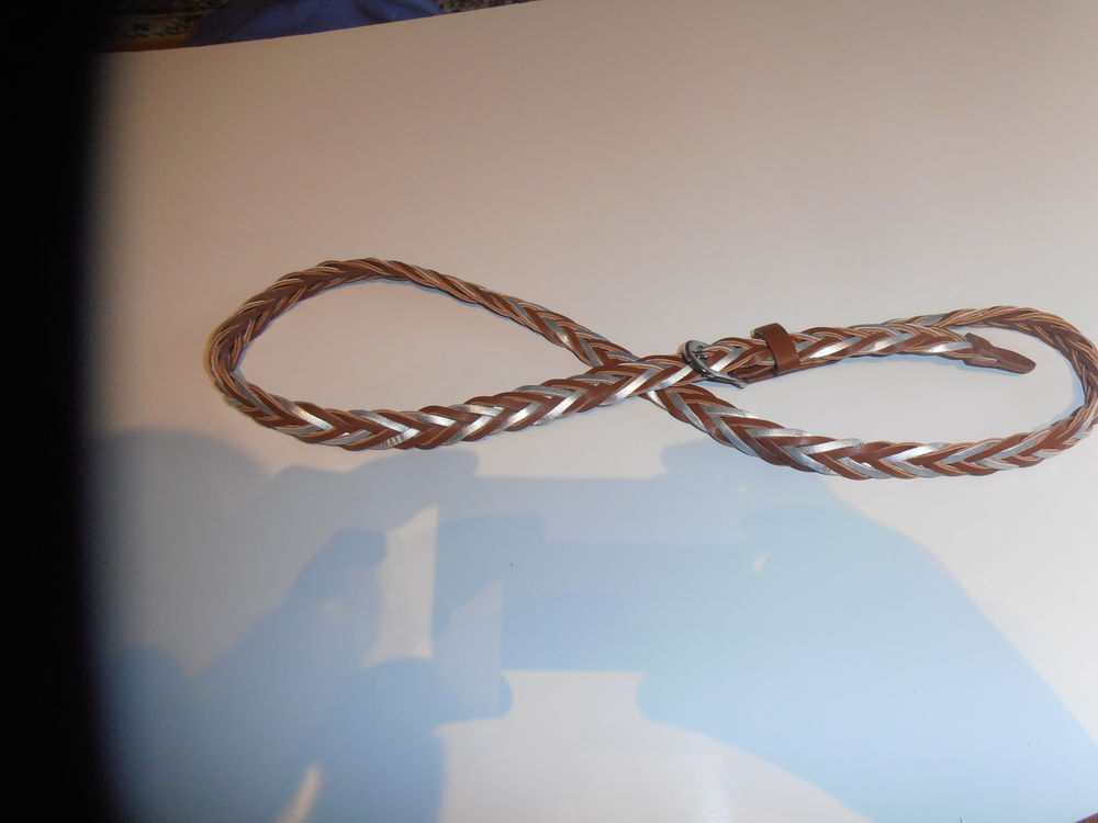 Ceinture marron et argent&eacute;e (77) Vtements