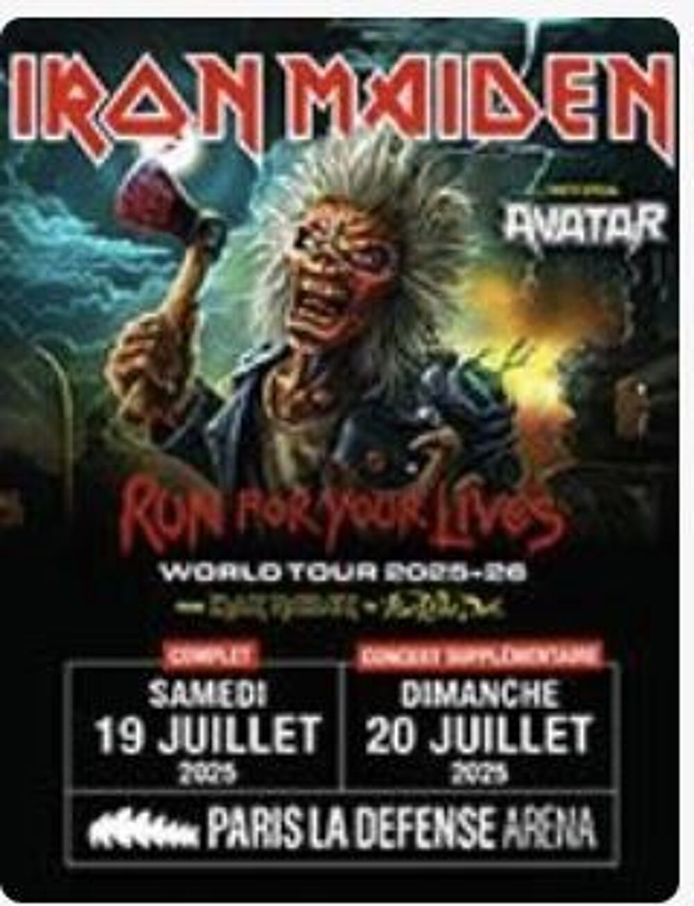 Iron Maiden Billetterie