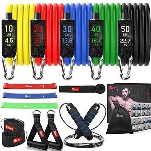 bandes de r�sistance en latex naturel 16 Pi�ces musculation 28 Avion (62)