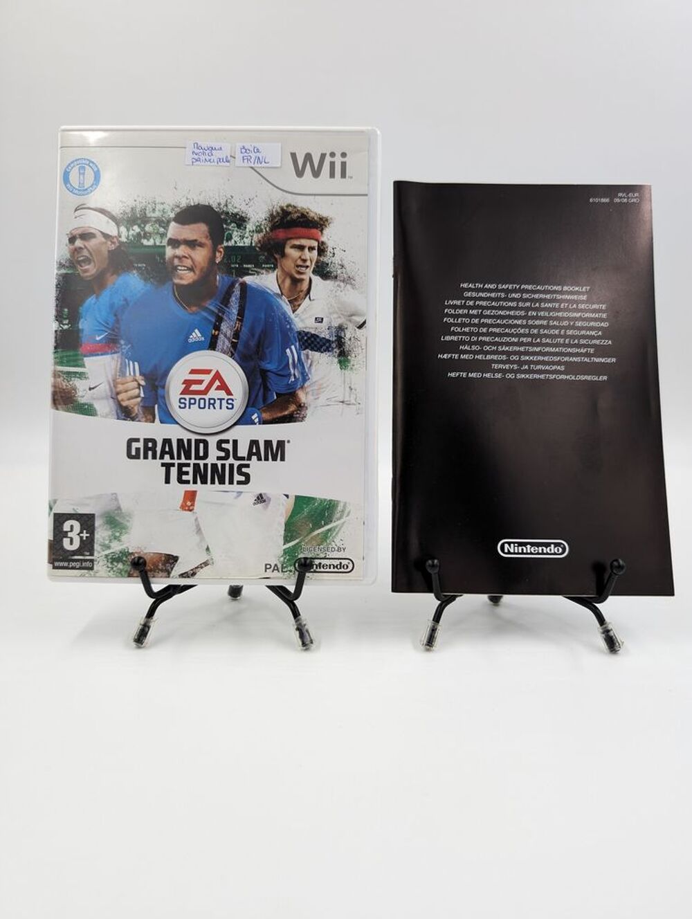 Jeu Nintendo Wii Grand Slam Tennis avec notice (boite FR/NL) Consoles et jeux vidos