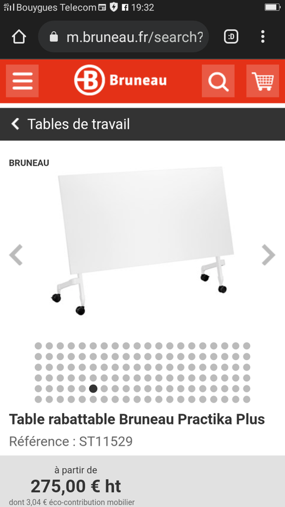 table rabattable Meubles