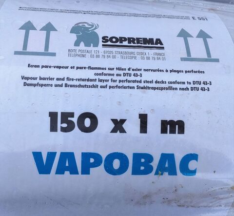 Ecran pare-vapeur VAPOBAC - Rouleau de 150m x 1m 120 Sarpourenx (64)