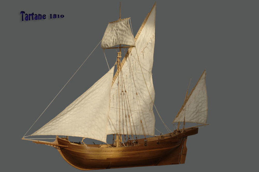 Maquette d'une tartane arm&eacute;e en guerre Décoration